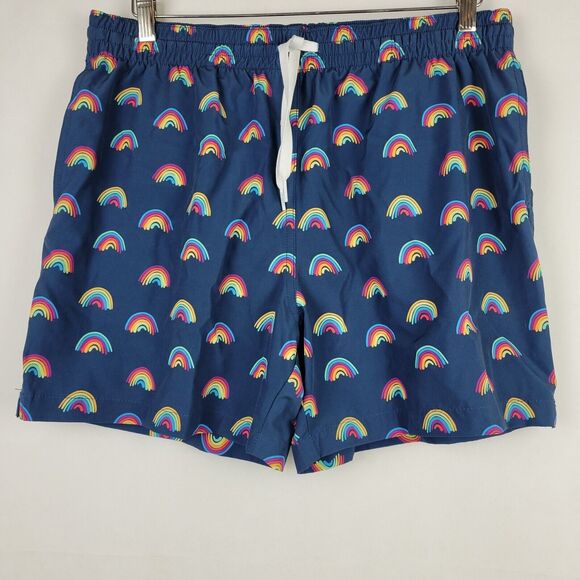 Chubbies 5.5" Classic Swim Trunks Mens XL Mesh Lined Rainbow LGBTQ Pride Shorts - Picture 3 of 12